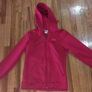 pink women’s under armor jacket
